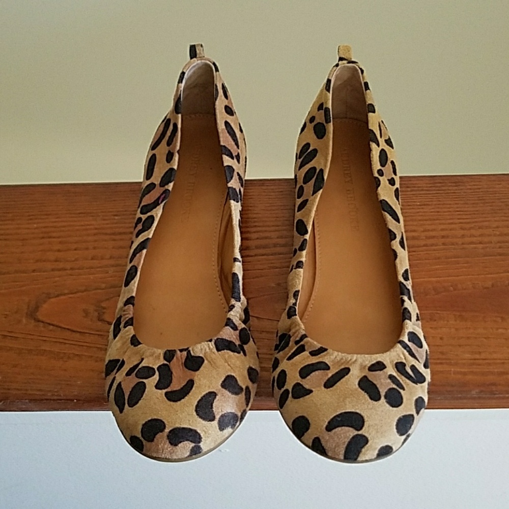 Audrey Brooke Leopard Print Flats